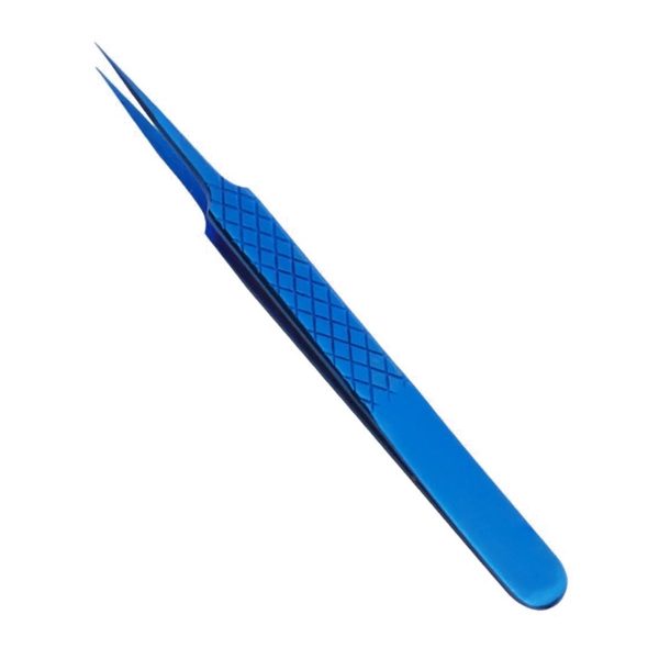 BLUE PLASMA COLOR COATING TWEEZERS