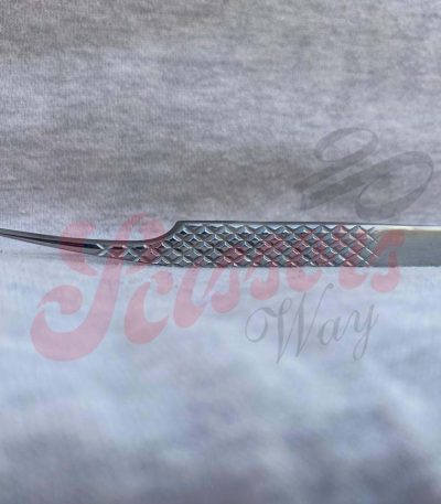 10 Degree isolation Eyelash Tweezers Diamond Grip Handle