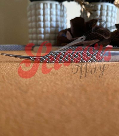 Isolation Eyelash Tweezers Diamond Grip Handle
