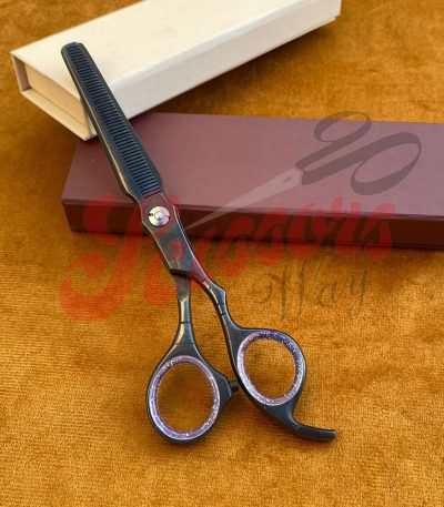 Plasma Black Professional Thinning Shears Japanese J2 ( 420c ) Stainless Steel