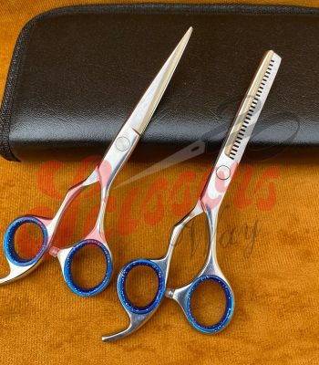 Personalized Hair Scissors Set Custom Engraved Hair Cutting Shears for Barbers & Stylists