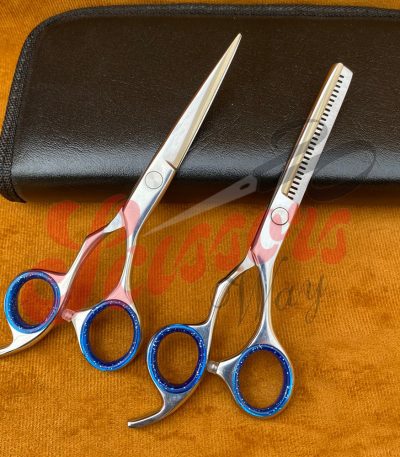 Personalized Hair Scissors Set Custom Engraved Hair Cutting Shears for Barbers & Stylists