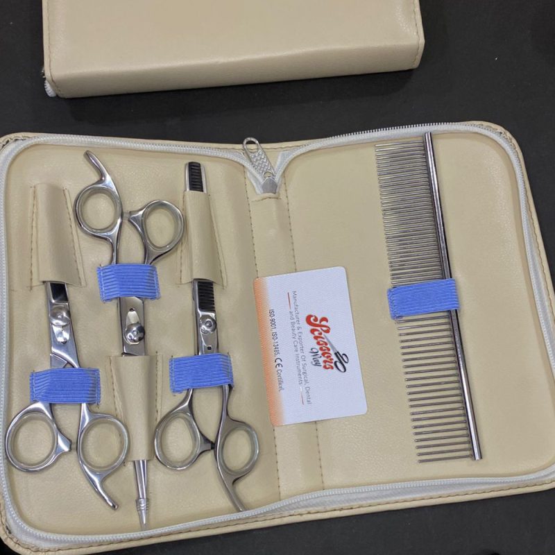 Custom Logo Pet Grooming Shears Low MOQ Factory Direct Price